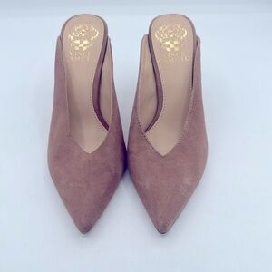 Vince Camino blush suede mule slide size 6